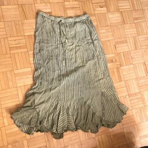 green fairy maxi skirt